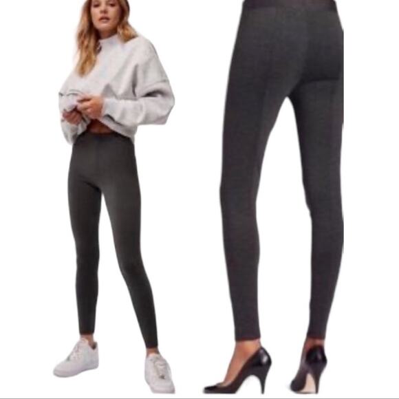 Vince Dark Grey Charcoal Twill Full Length Pull On Leggings Size Small - Picture 1 of 6